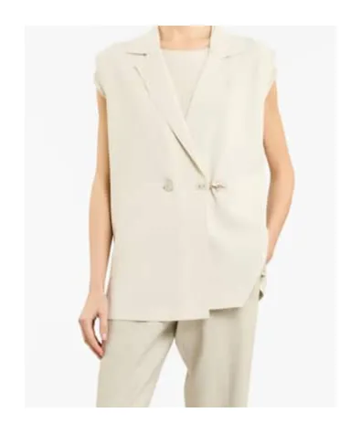 Double-Breasted Knit Vest