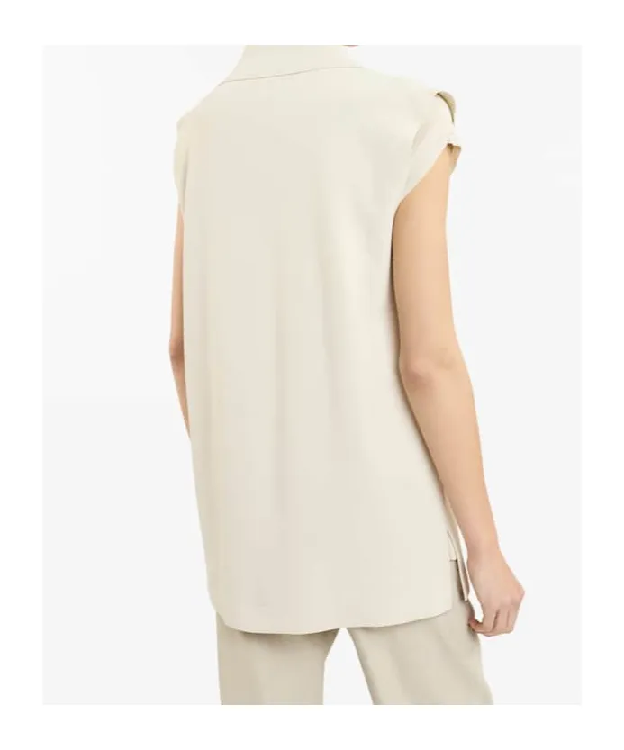 Double-Breasted Knit Vest