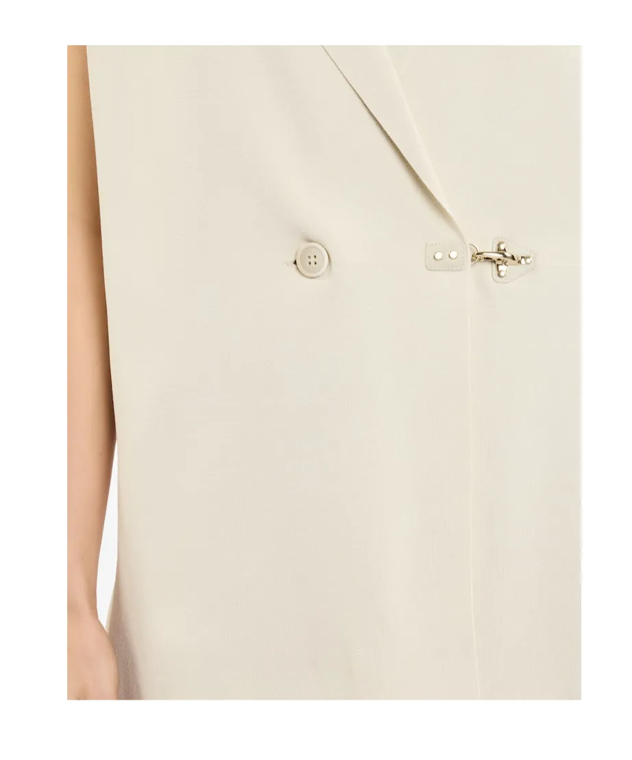 Double-Breasted Knit Vest