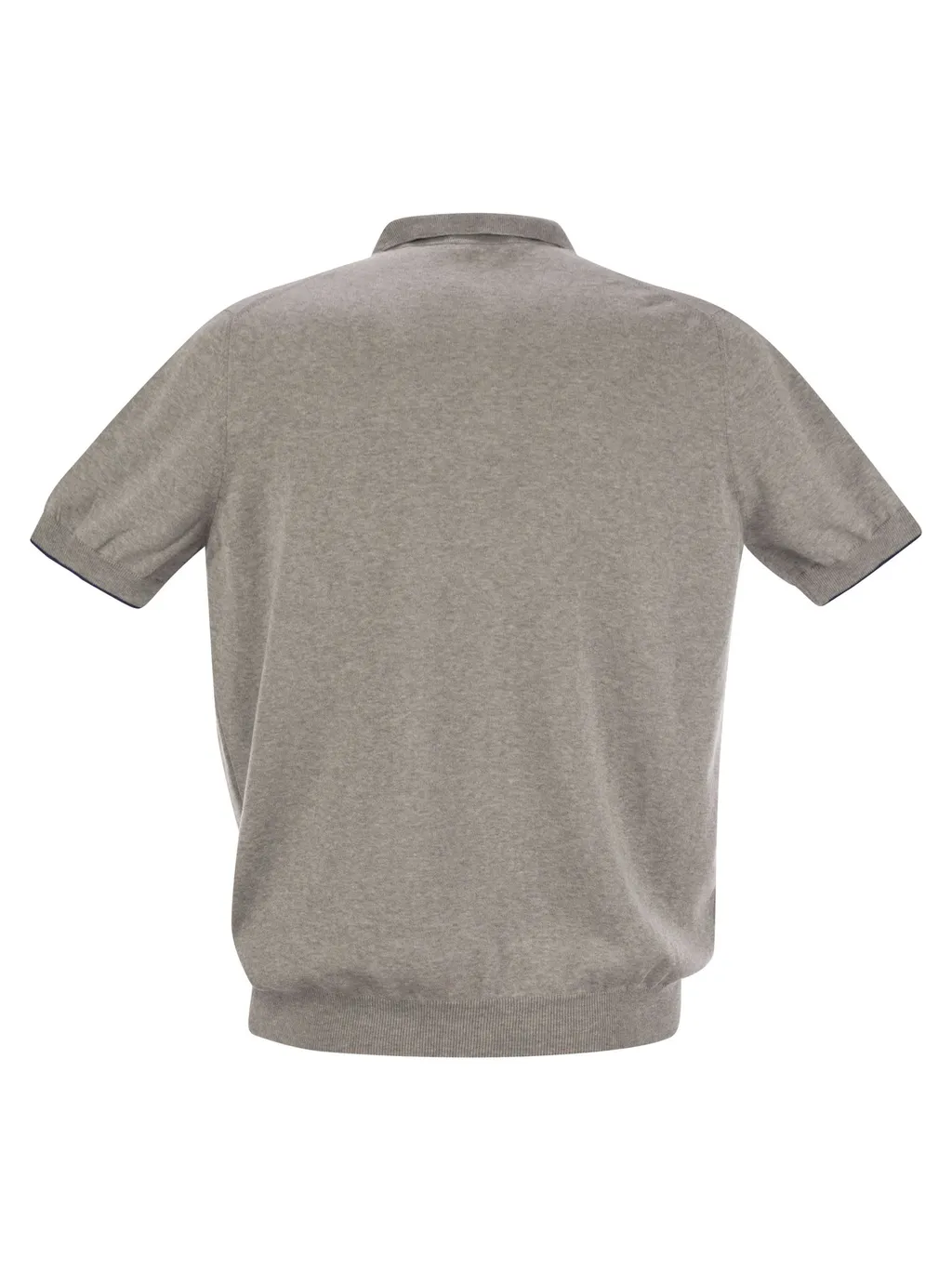Buttonless Knit Polo Shirt