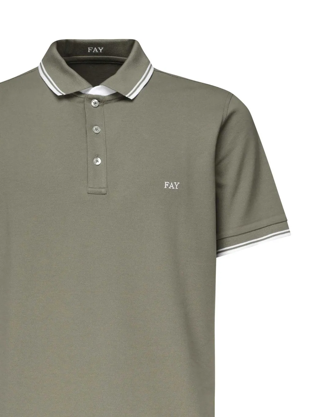 Striped Collar Polo Shirt