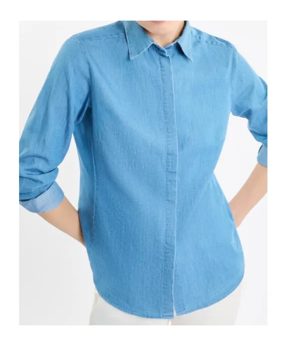 Button-Up Long Sleeve Top