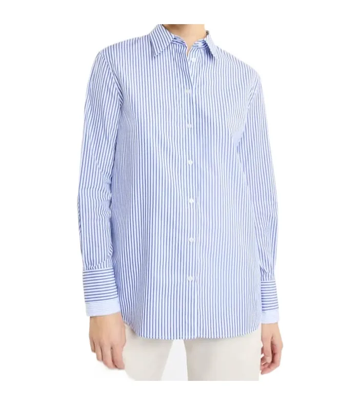 Striped Button-Up Shirt