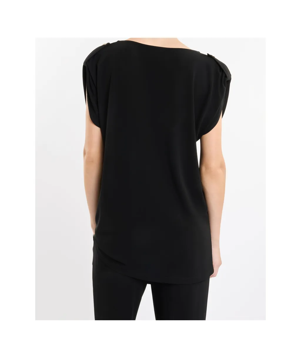 Button Detail Sleeveless Top