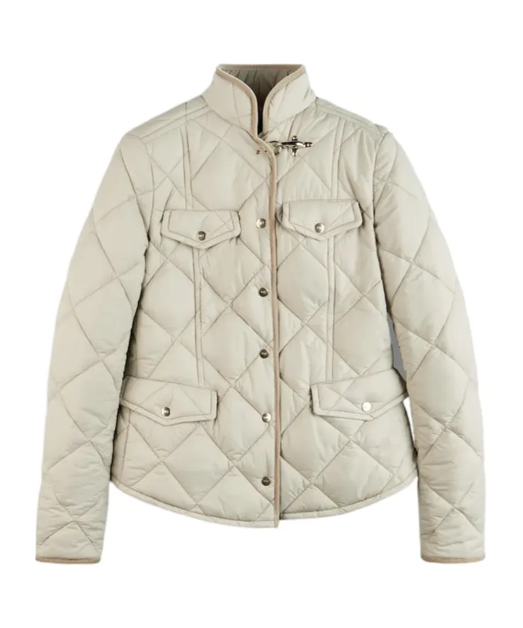 Diamond-Quilted Jacket