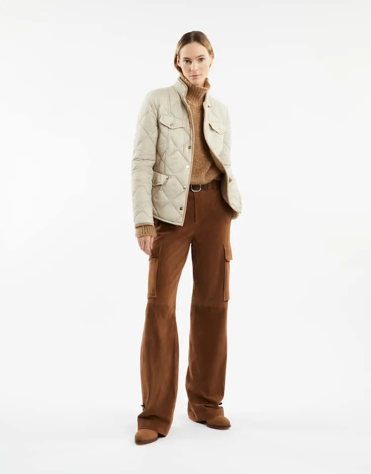 Diamond-Quilted Jacket
