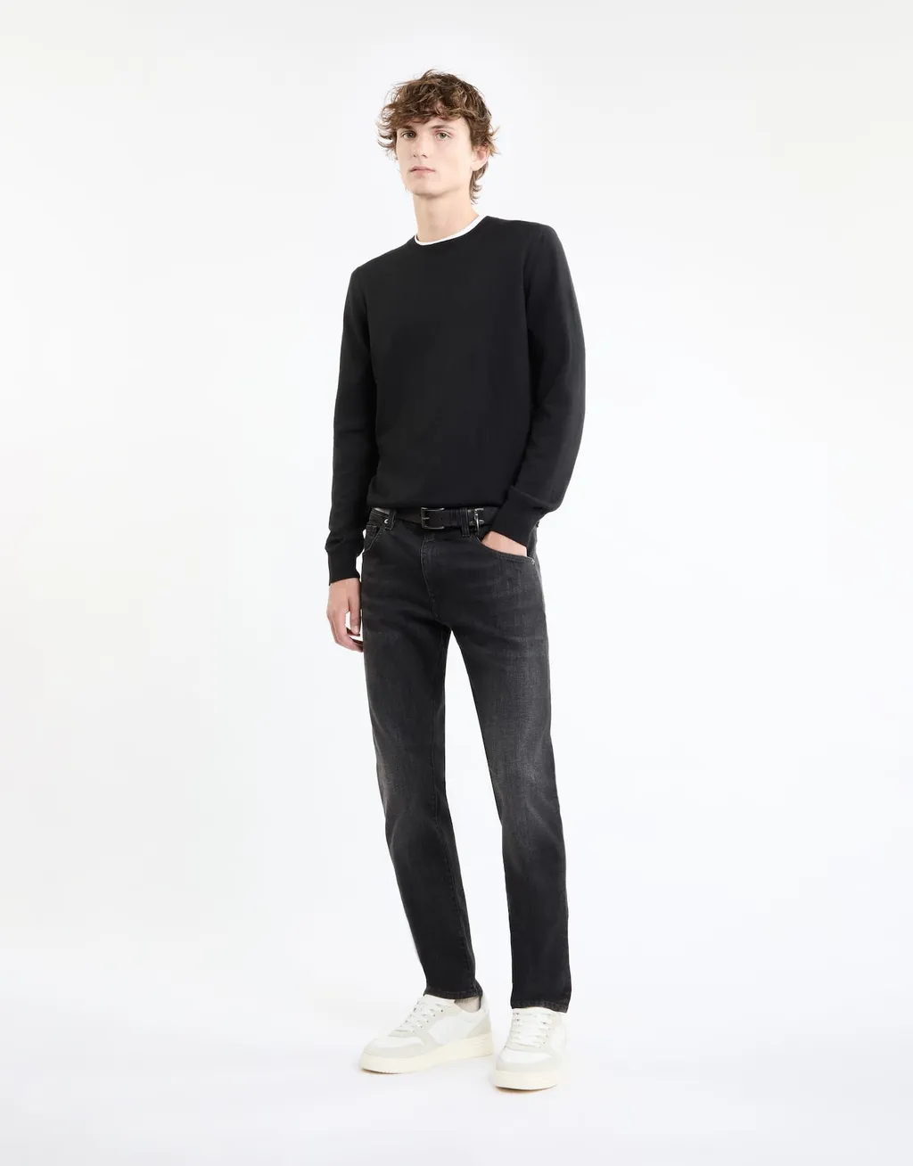 Ribbed Crewneck Sweater