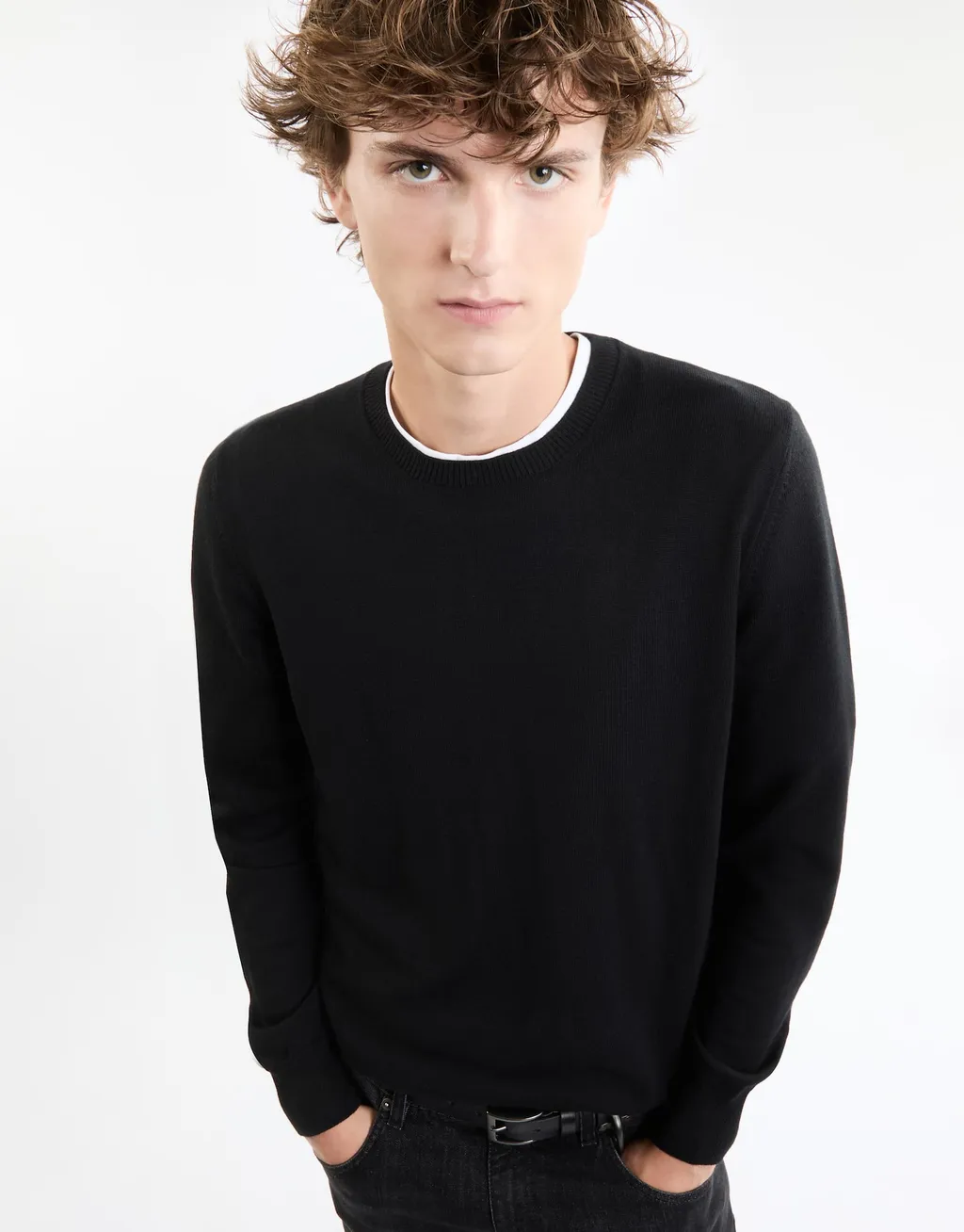 Ribbed Crewneck Sweater