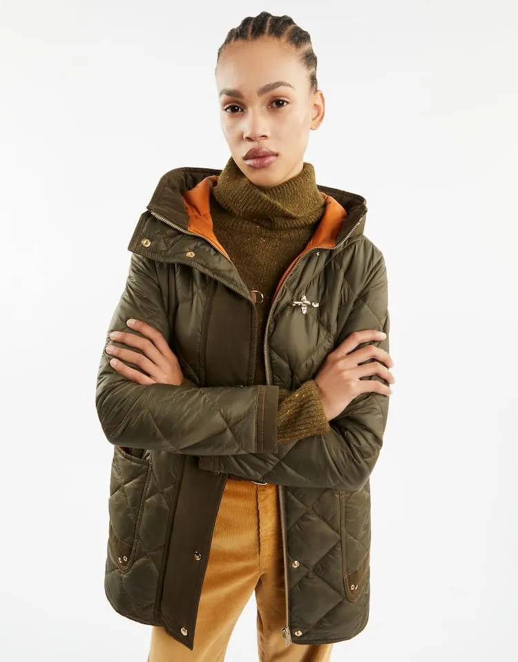 Quilted Hooded Coat