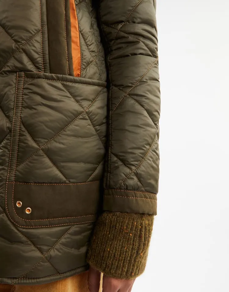 Quilted Hooded Coat