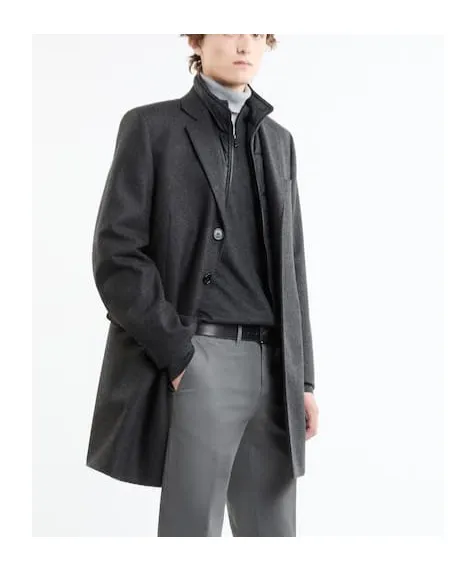 Padded Wool Coat