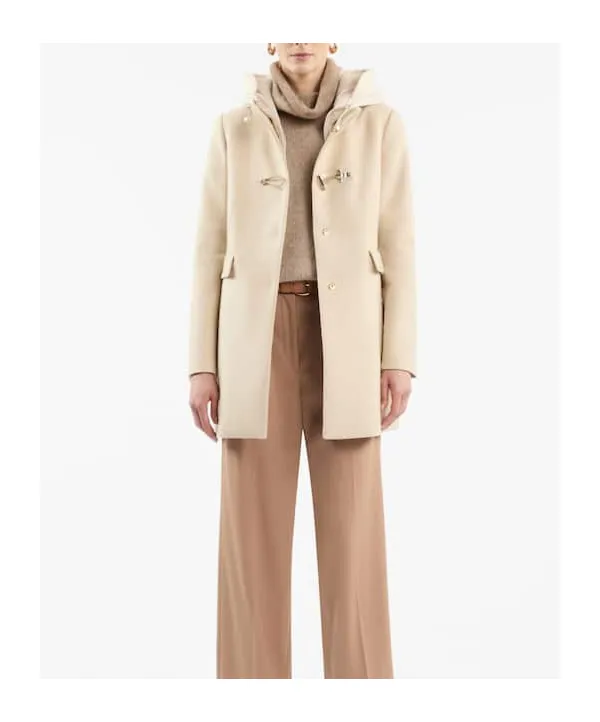 Long-Sleeved Hooded Coat