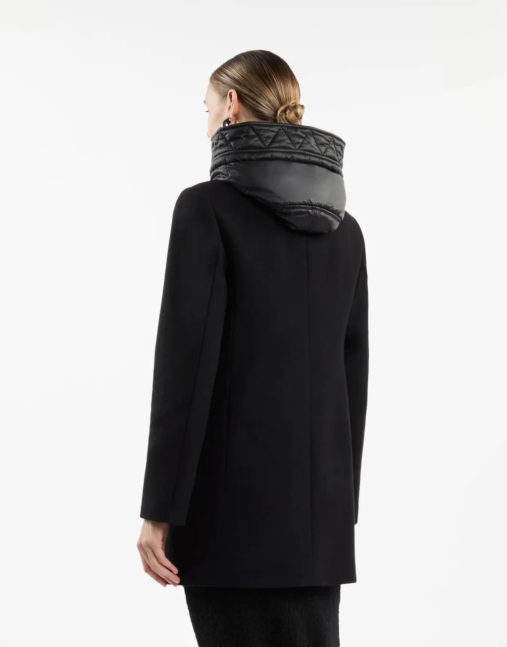 Long-Sleeved Hooded Coat