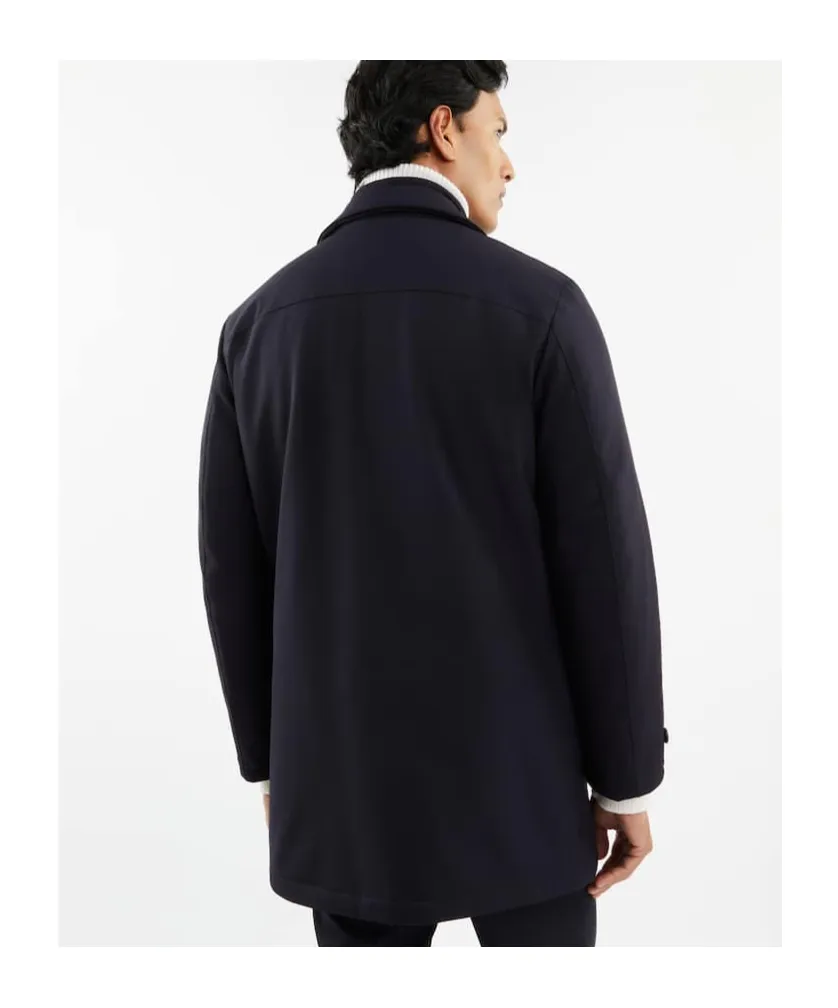 Logo-Patch Long-Sleeved Coat