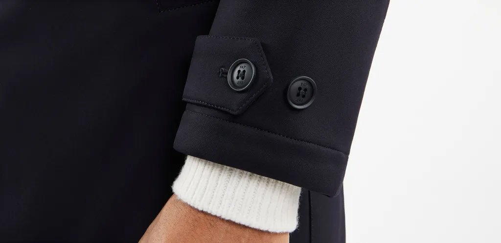 Logo-Patch Long-Sleeved Coat