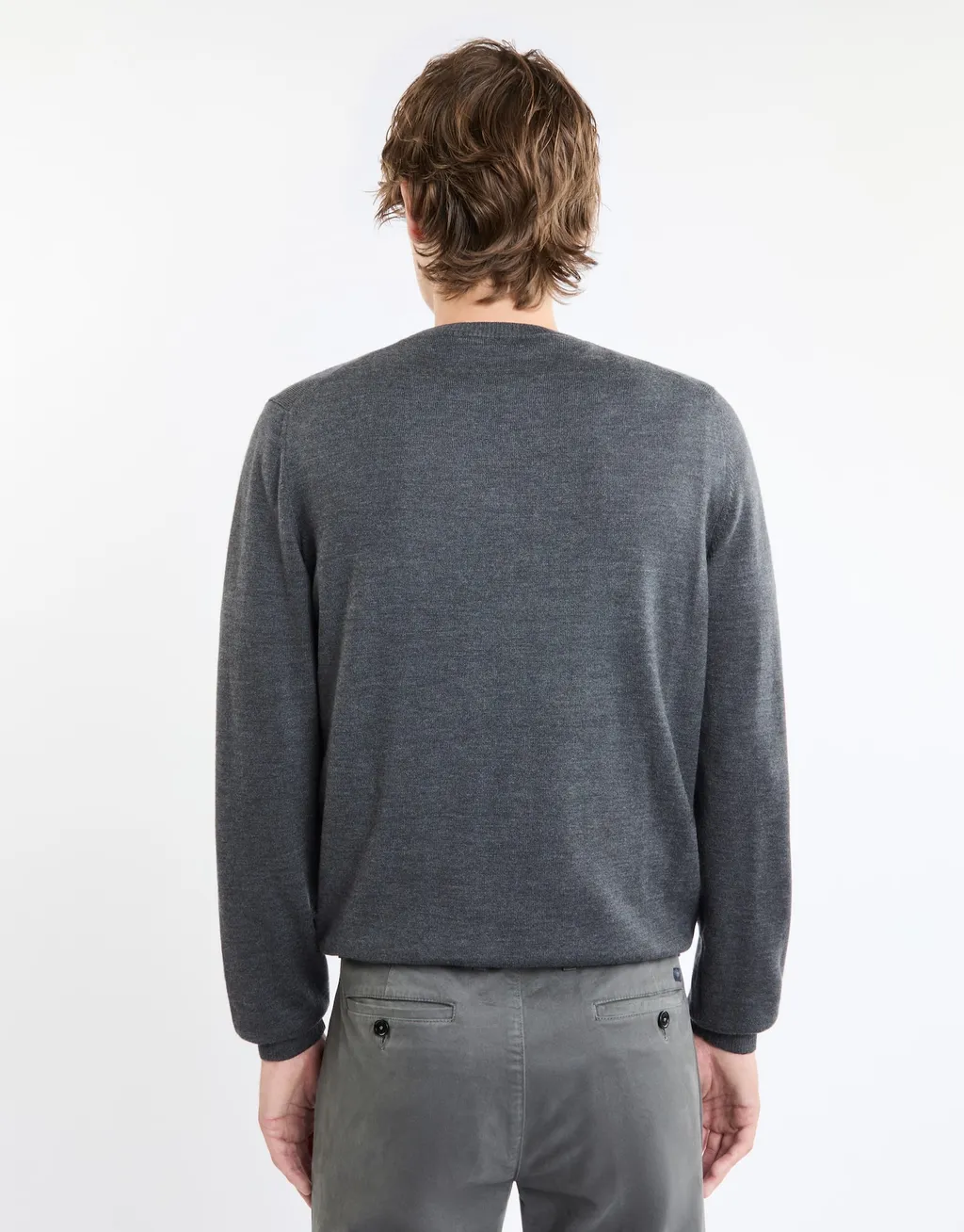 Long-Sleeved Round-Neck Jumper
