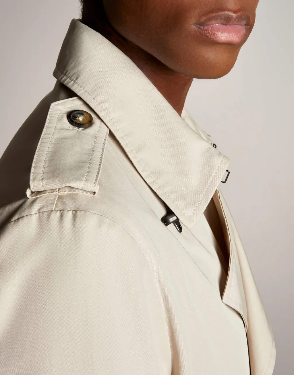 Double-Breasted Belted Trench Coat