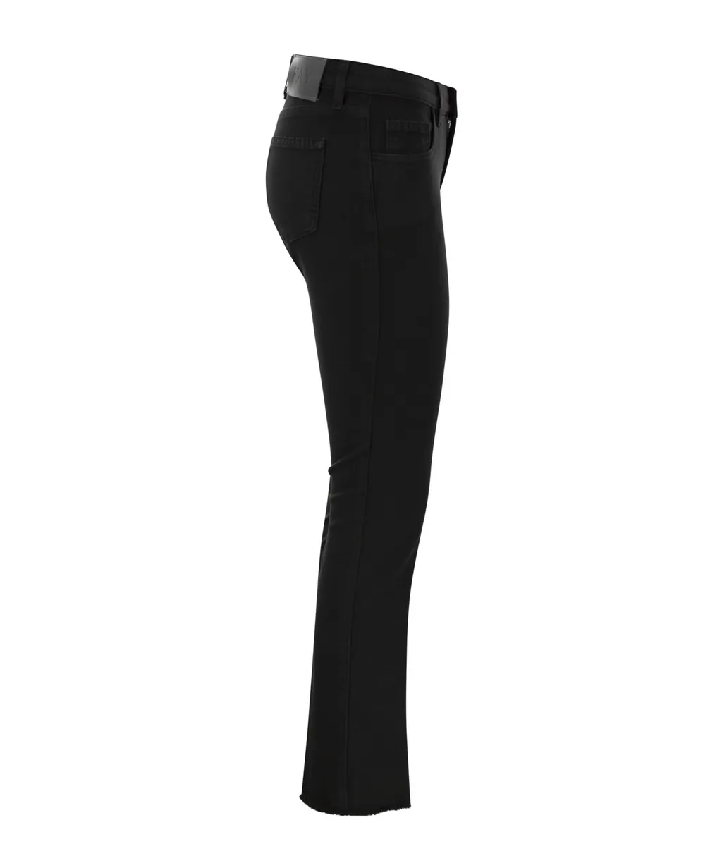 Frayed Hem 5-Pocket Pants