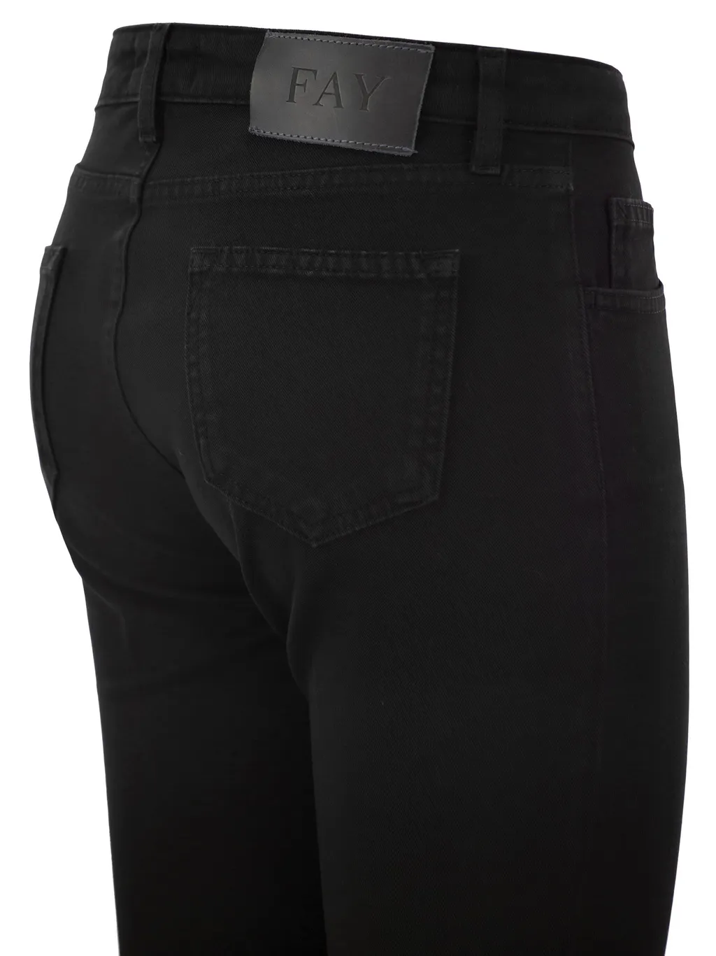 Frayed Hem 5-Pocket Pants