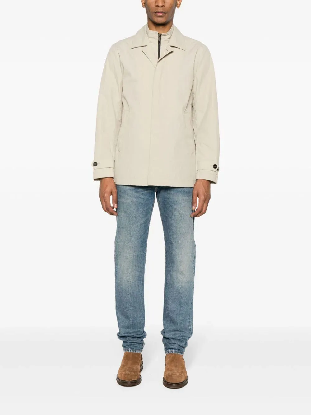 Long-Sleeved Lapel Casual Jacket