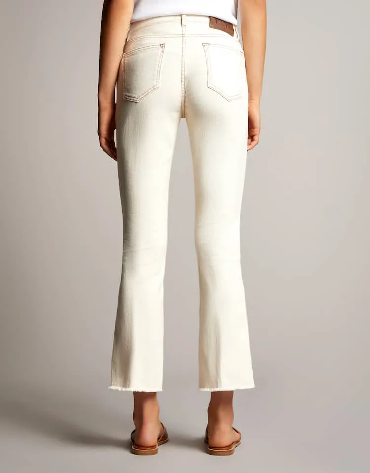 Logo-Patch Cropped Jeans
