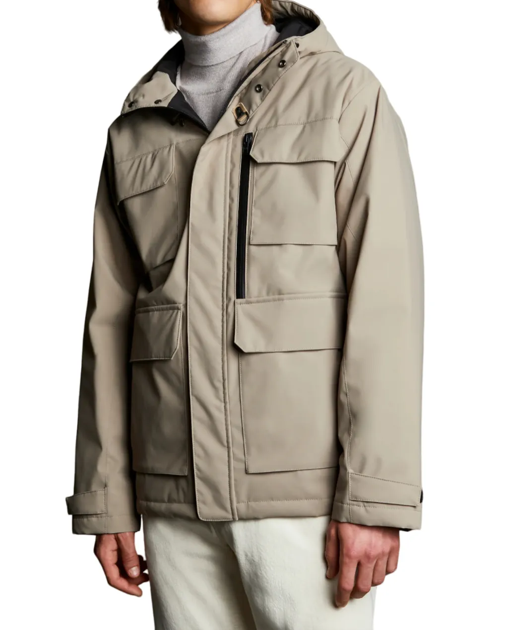 Hooded Long-Sleeved Casual Jacket