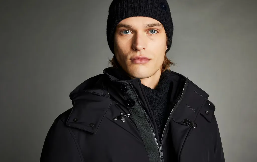 Technical Fabric Hooded Jacket