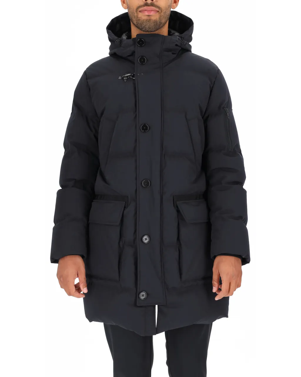 Quilted Parka Coat