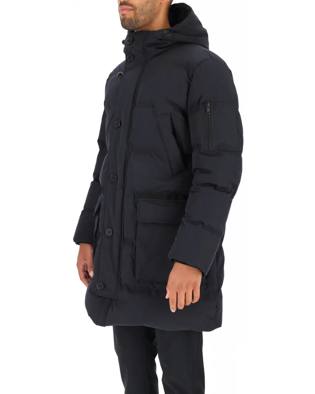 Quilted Parka Coat