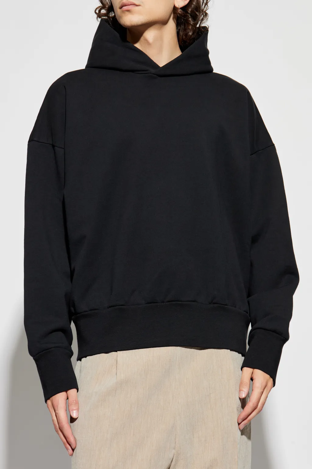 Dropped-Shoulder Long Sleeved Hoodie