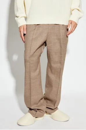 Pleated-Front Drawstring Trousers