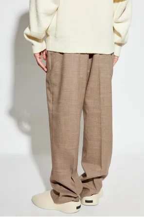 Pleated-Front Drawstring Trousers
