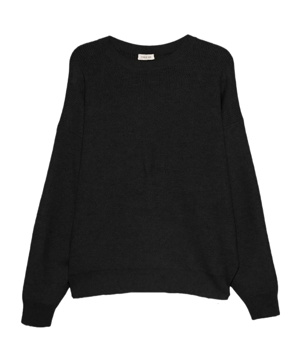 Ribbed-Knit Crewneck Jumper