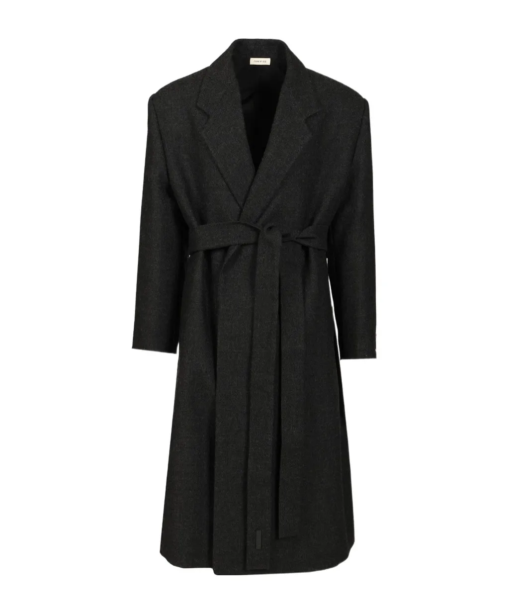 Belted Waist Relaxed Coat