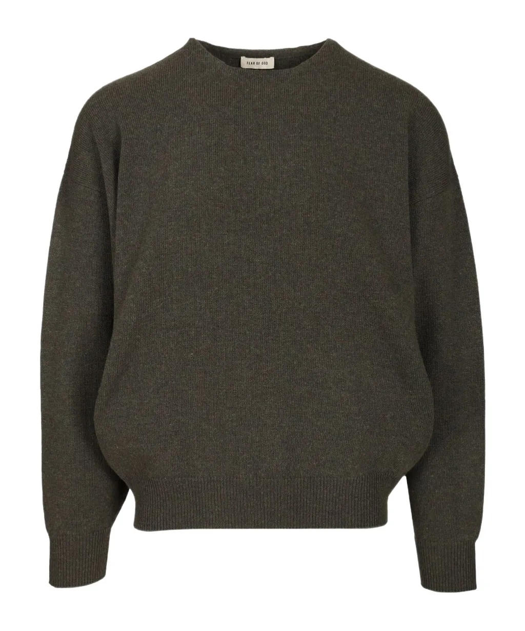 Relaxed Fit Knit Crewneck Jumper