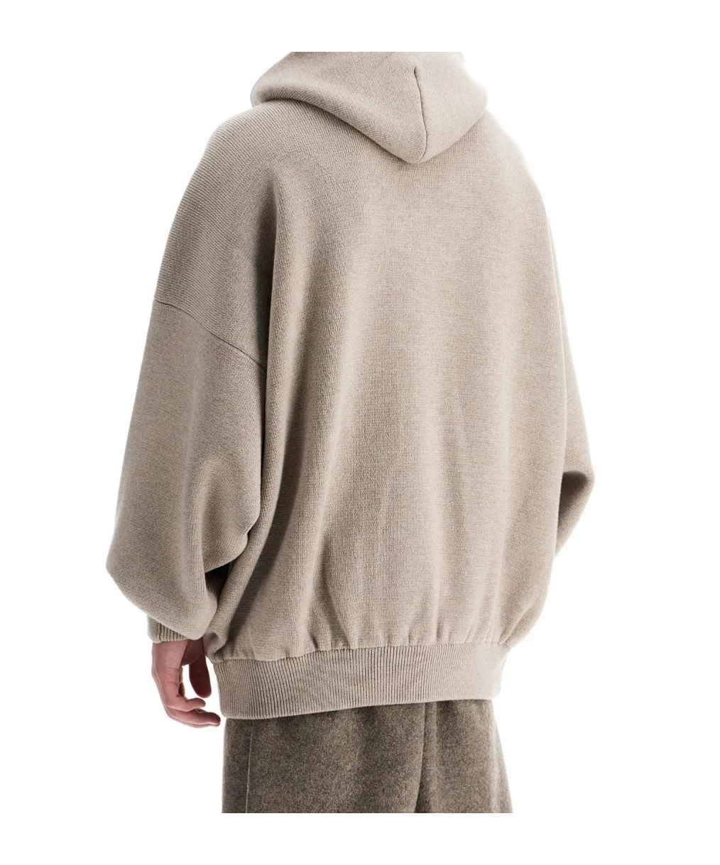 Knitted Hooded Jumper
