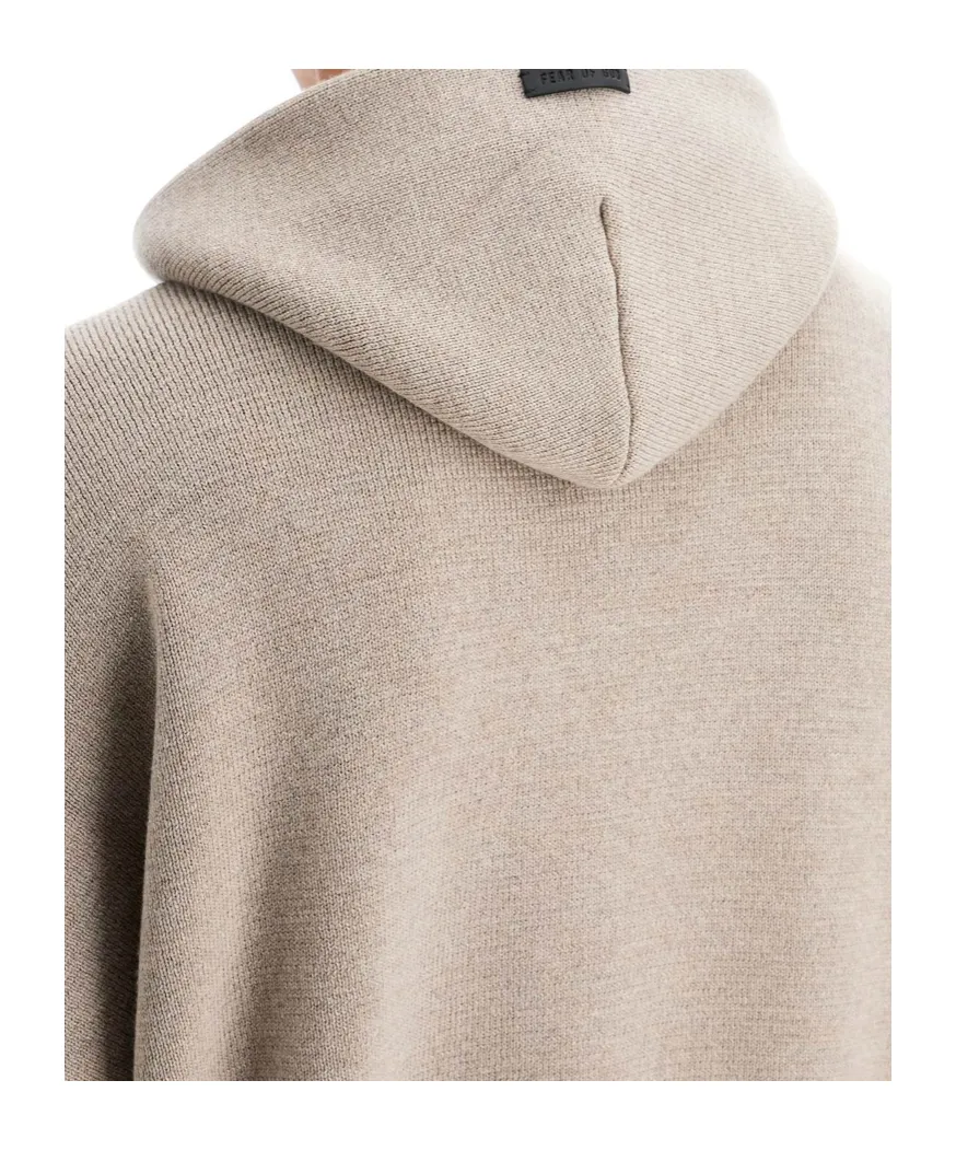 Knitted Hooded Jumper