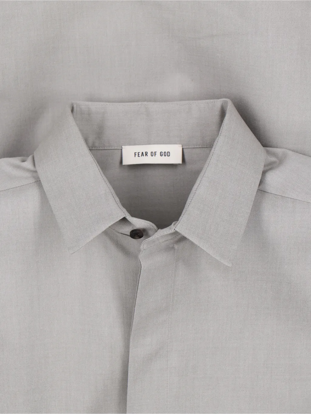 Long-Sleeved Curved Hem Shirt