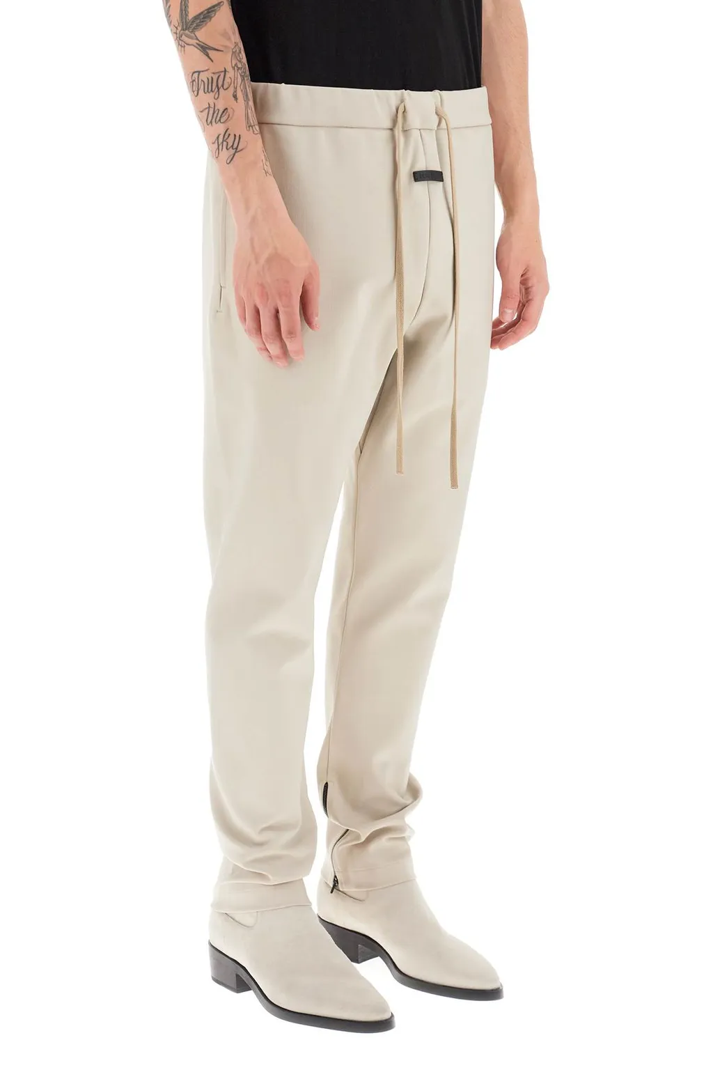Logo Patch Drawstring Sweatpants