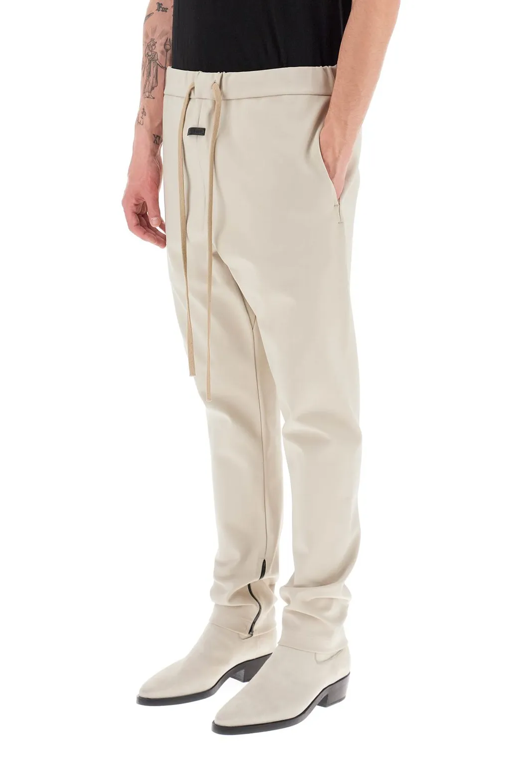 Logo Patch Drawstring Sweatpants