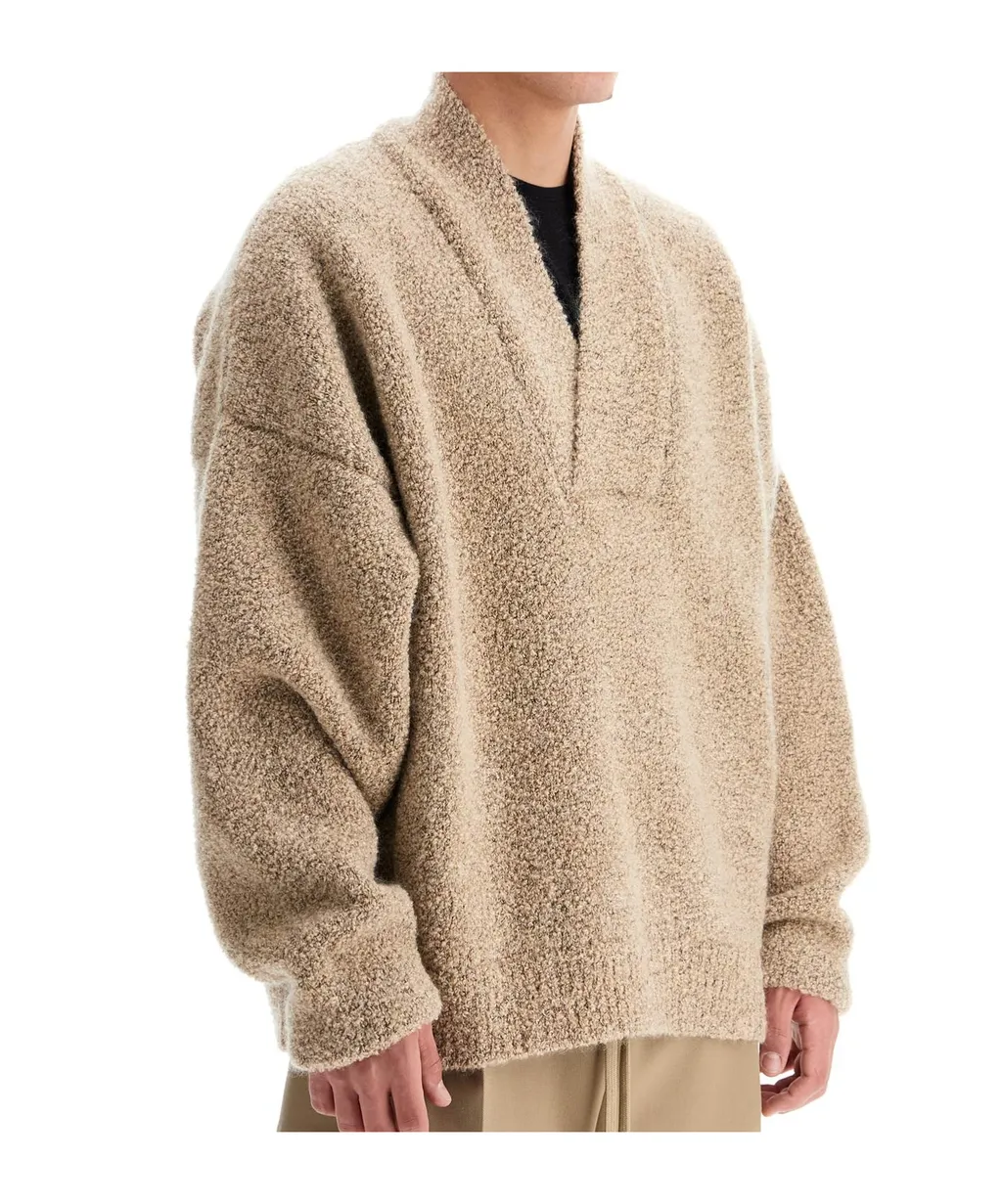 Logo Patch V-Neck Jumper