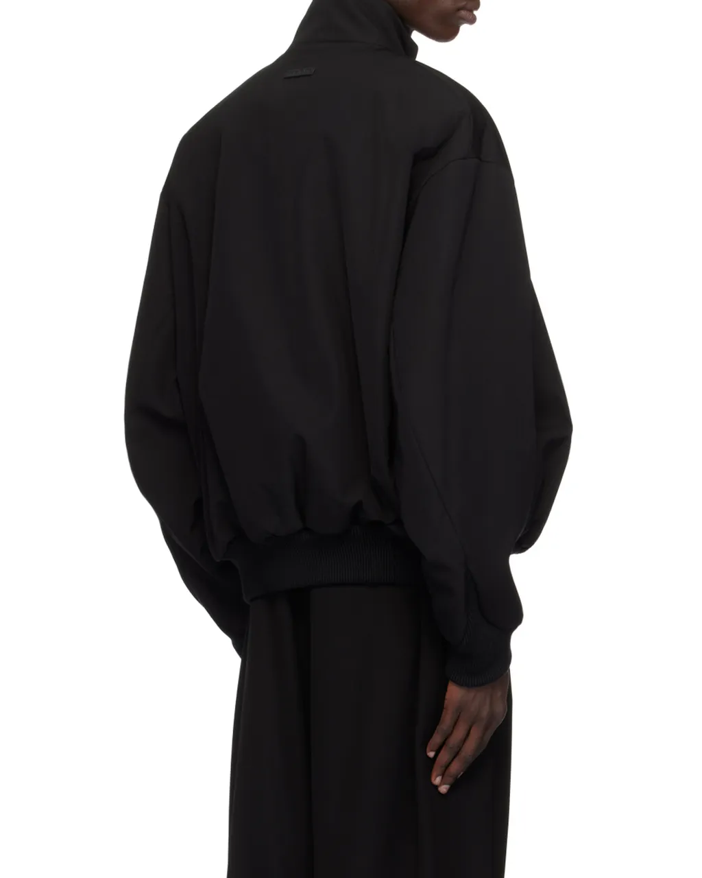 Logo Plaque Zip-Up Bomber Jacket