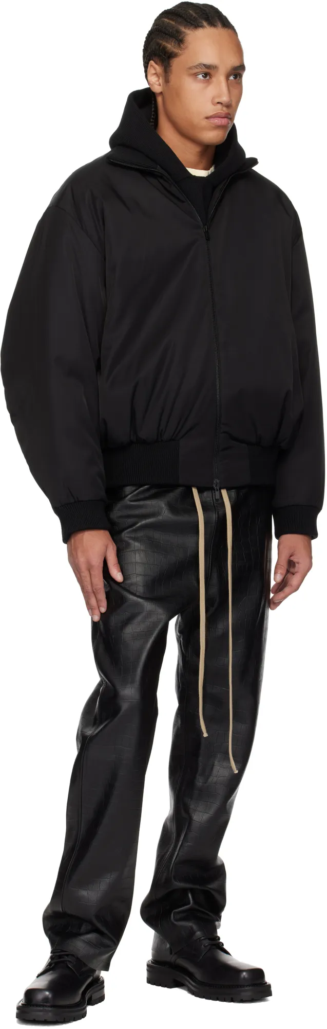 Zipped Bomber Jacket