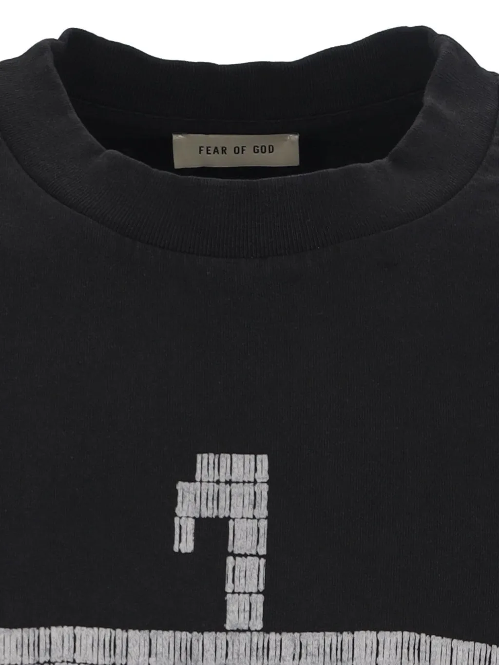 Patterned Crew Neck T-Shirt