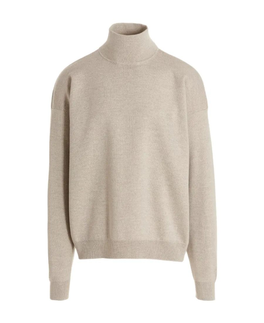 Logo Patch Turtle Neck Jumper