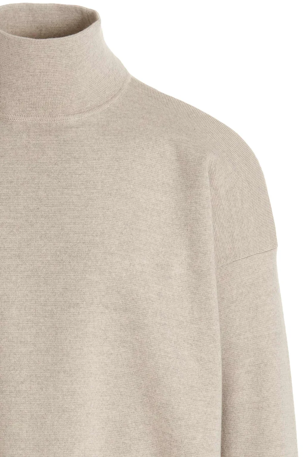 Logo Patch Turtle Neck Jumper