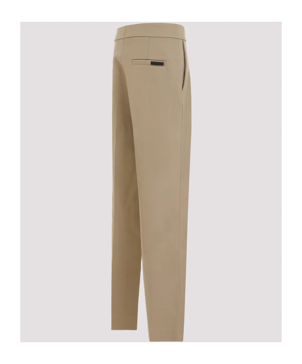 Straight Leg Pleated Tailored Pants