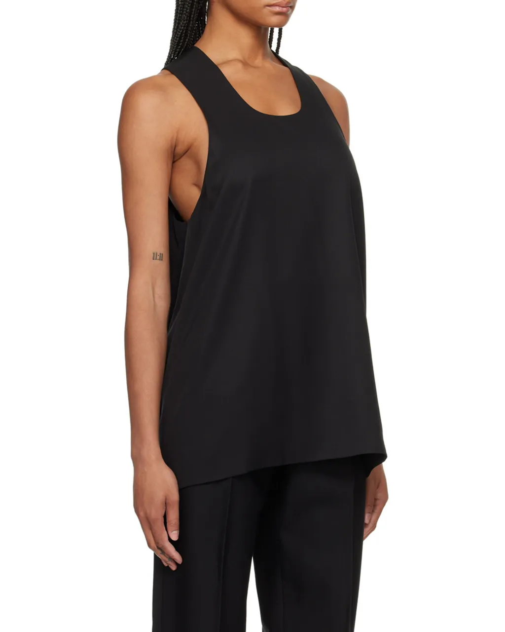 U-Neck Silk Tank Top