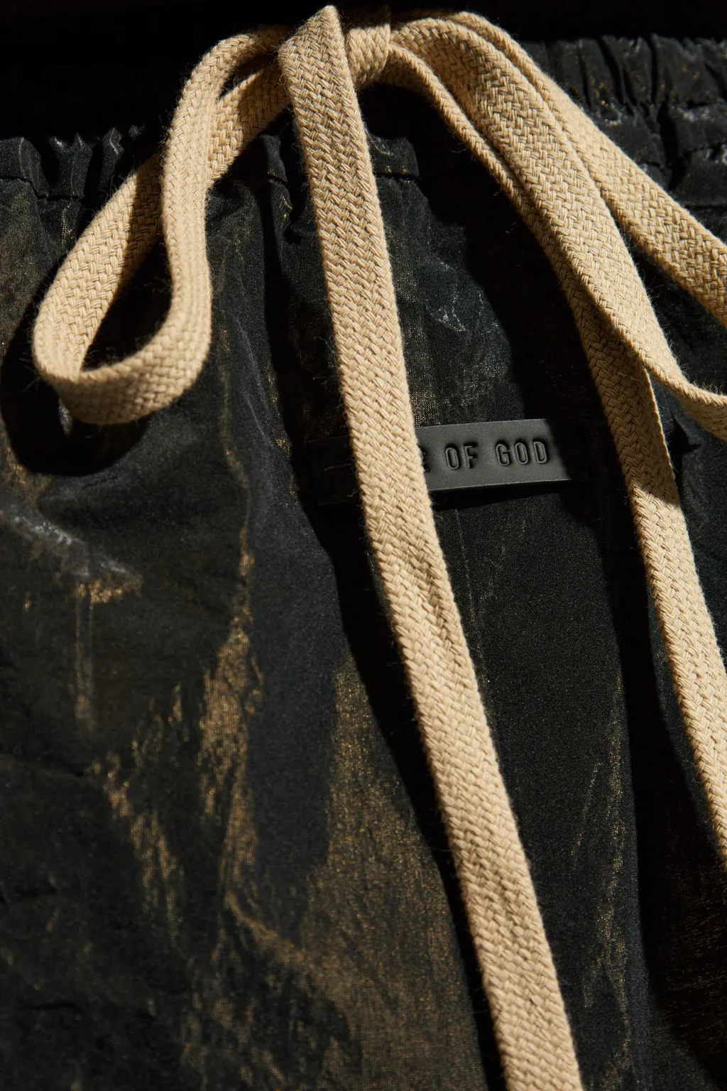 Logo-Patch Lamé Running Shorts