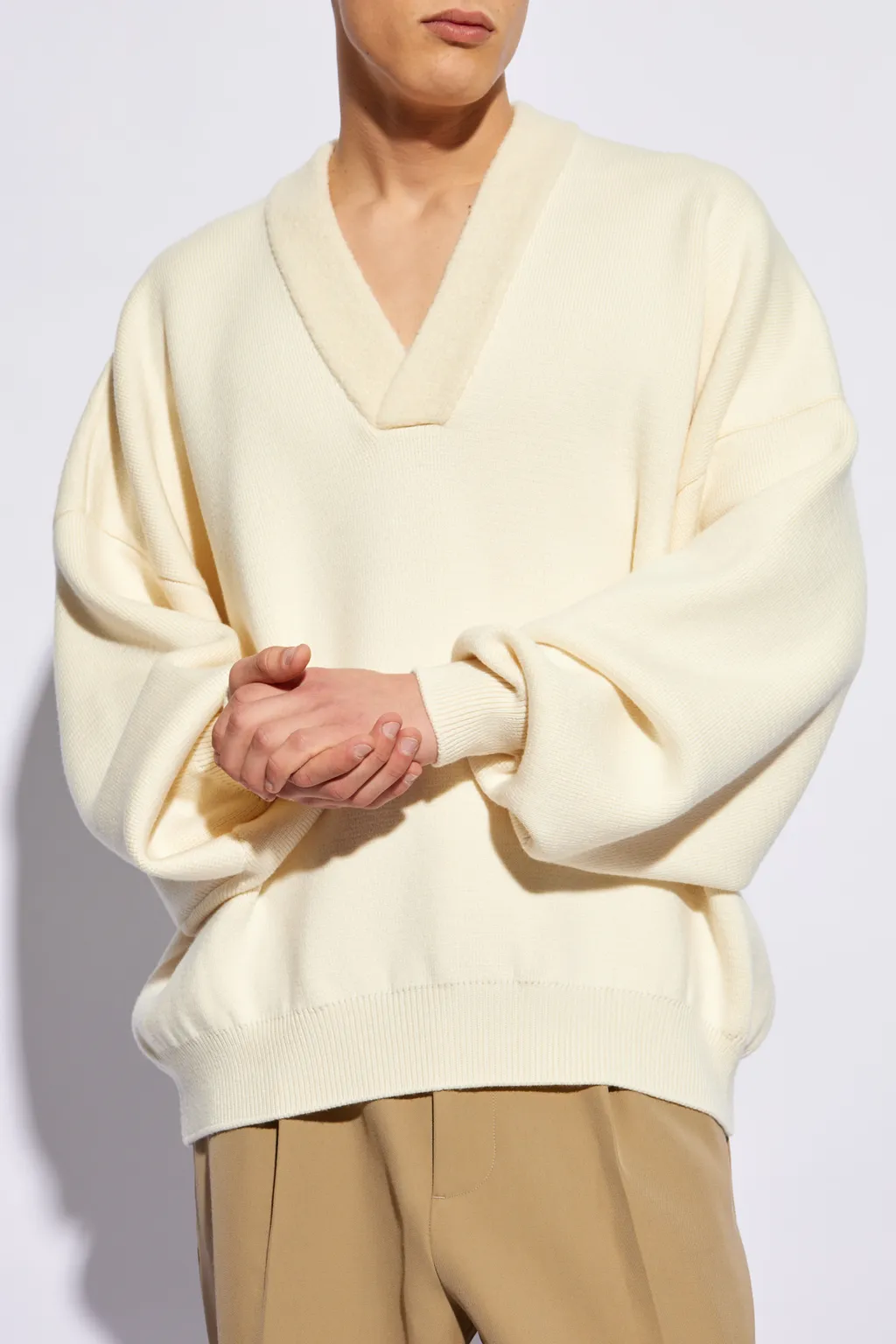 Virgin Wool-Blend Jumper